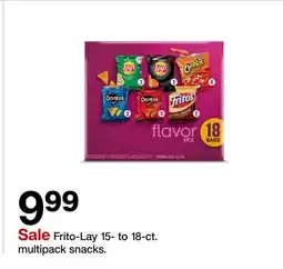 Target Frito-Lay 15-to 18-ct. multipack snacks offer