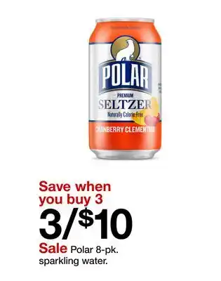 Target Polar 8-pk. sparkling water offer