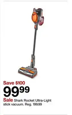 Target Shark Rocket Ultra-Light stick vacuum offer
