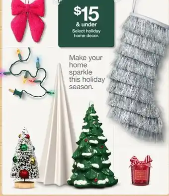 Target holiday home decor offer