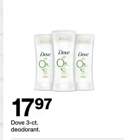 Target Dove 3-ct. deodorant offer