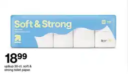 Target up&up 30 - ct. soft & strong toilet paper offer