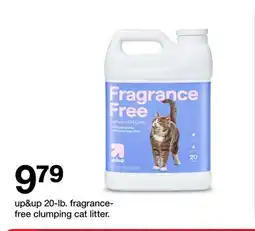Target up&up 20-lb. fragrance-free clumping cat litter offer