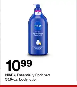 Target NIVEA Essentially Enriched 33.8-oz. body lotion offer