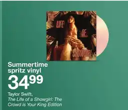 Target Taylor Swift, The Life of a Showgirl: The Crowd is Your King Edition offer