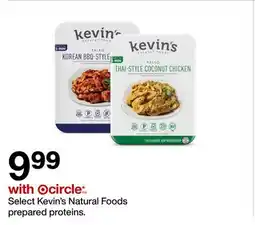 Target Kevin's Natural Foods prepared proteins offer