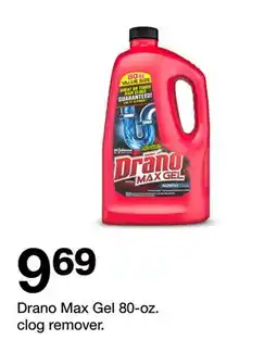 Target Drano Max Gel 80-oz. clog remover offer