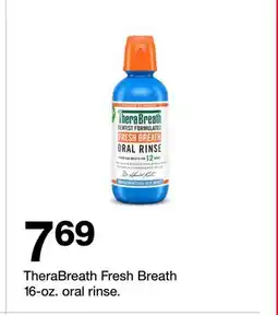 Target TheraBreath Fresh Breath 16-oz. oral rinse offer