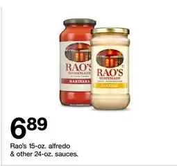 Target Rao's 15-oz. alfredo & other 24-oz. sauces offer