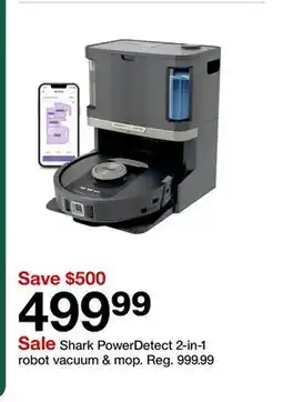 Target Shark PowerDetect 2-in-1 robot vacuum & mop offer