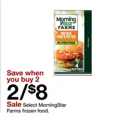 Target MorningStar Farms frozen food offer