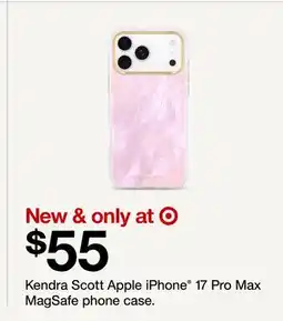 Target Kendra Scott Apple iPhone 17 Pro Max MagSafe phone case offer