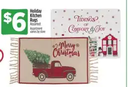 Dollar General Holiday Kitchen Rugs offer