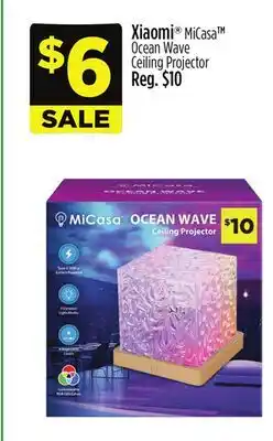 Dollar General Xiaomi MiCasaTM Ocean Wave Ceiling Projector offer