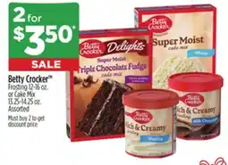 Dollar General Betty Crocker TM Frosting 12-16 oz. or Cake Mix 13.25-14.25 oz offer