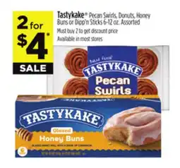 Dollar General Tastykake Pecan Swirls, Donuts, Honey Buns or Dipp'n Sticks offer