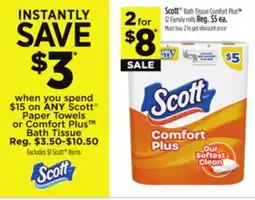 Dollar General Scott Bath Tissue Comfort offer