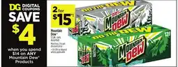 Dollar General Mountain Dew Products offer
