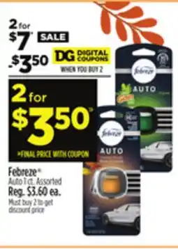 Dollar General Febreze Auto offer