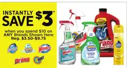 Dollar General Save on Pledge, Scrubbing Bubbles, Windex, Drano, Shout offer