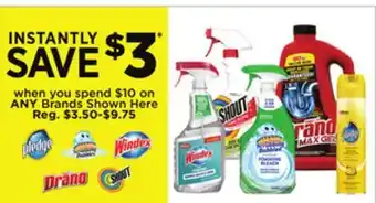 Dollar General Save on Pledge, Scrubbing Bubbles, Windex, Drano, Shout offer