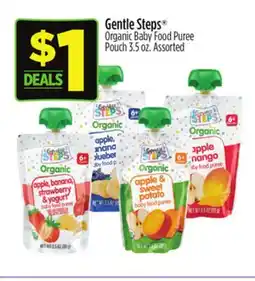 Dollar General Gentle Steps Organic Baby Food Puree Pouch offer