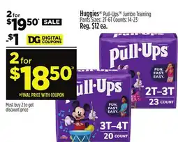 Dollar General Huggies Pull-Ups Jumbo Training Pants offer