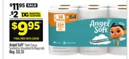 Dollar General Angel Soft Bath Tissue Scented or Unscented offer
