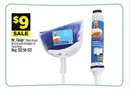 Dollar General Mr. Clean Wide Angle Broom with Dustpan or Twist Mop offer