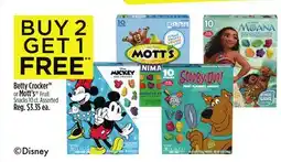 Dollar General Betty Crocker or Mott's Fruit Snacks offer