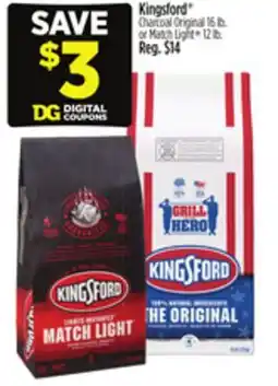 Dollar General Kingsford Charcoal Original 16 lb. or Match Light 12 lb offer