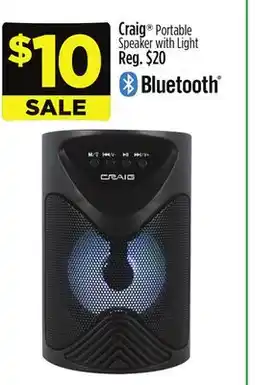 Dollar General Craig Portable Speaker with Light offer