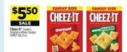Dollar General Cheez-It Crackers Original or White Cheddar FAMILY SIZE offer