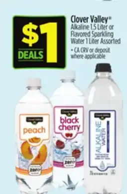 Dollar General Clover Valley Alkaline 1.5 Liter or Flavored Sparkling Water 1 Liter offer
