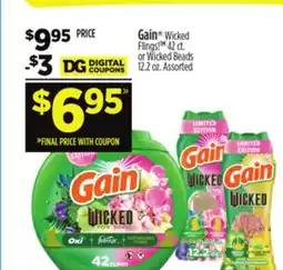 Dollar General Gain Wicked Flings! 42 ct. or Wicked Beads 12.2 oz offer