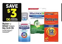 Dollar General Mucinex or Delsym Products offer