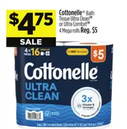 Dollar General Cottonelle Bath Tissue Ultra Clean TM or Ultra Comfort TM offer