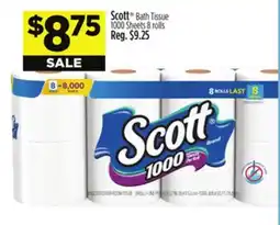 Dollar General Scott Bath Tissue 1000 Sheets offer