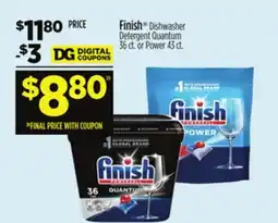 Dollar General Finish Dishwasher Detergent Quantum offer