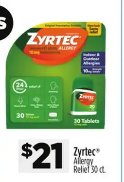 Dollar General Zyrtec Allergy Relief offer