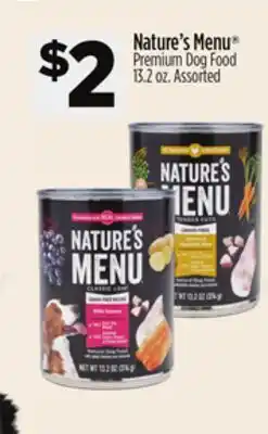 Dollar General Nature's Menu Premium Dog Food offer