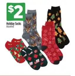 Dollar General Holiday Socks offer