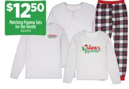 Dollar General Matching Pajama Sets for the Family offer