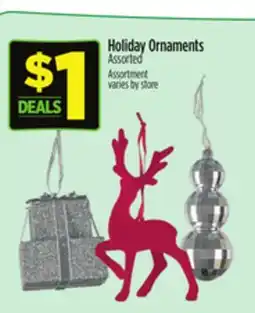 Dollar General Holiday Ornaments offer
