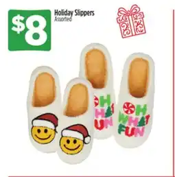 Dollar General Holiday Slippers offer