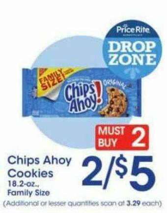 Price Rite Chips Ahoy Cookies offer