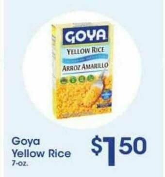 Price Rite Goya Yellow Rice offer