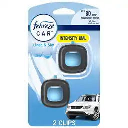 Walgreens Car Air Freshener, Odor-Fighting Automotive Vent Clip Linen & Sky offer