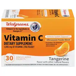 Walgreens Vitamin C 1,000 mg Single-Serve Packets (30 days) offer