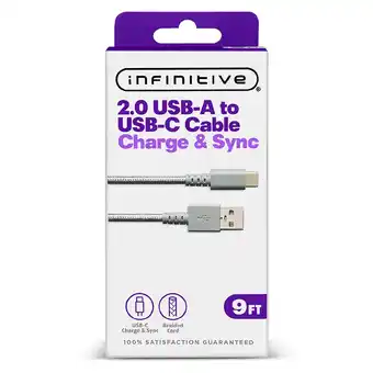 Walgreens USB A to C Braided Cable 9 ft offer